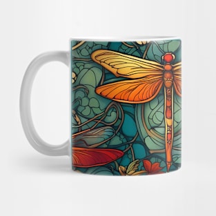 Dragonfly Summer Dragonflies In A Flower Garden Mug